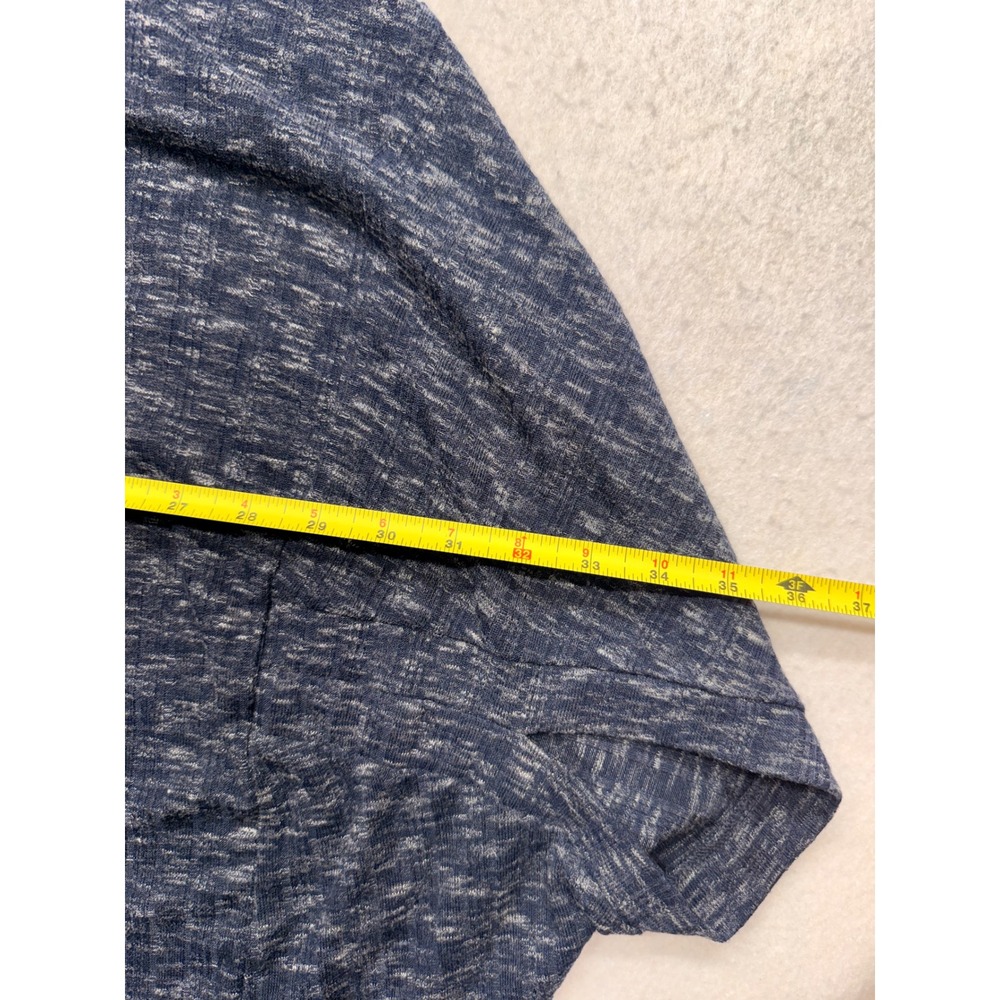 Lane Bryant Blue Marled Space Dye Turtleneck Dolman Sleeve Top 14/16 Plus Size - Picture 5 of 8
